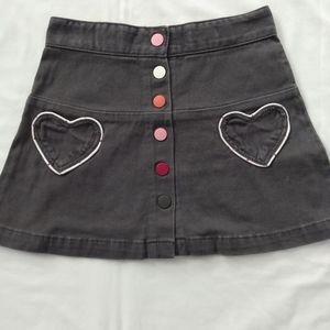 H&M front snap skirt